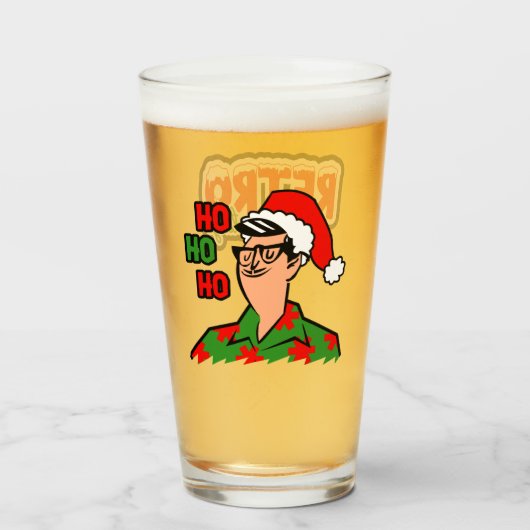 Retro Myrtle Beach Typ Weihnachten Glas (Rückseite (gefüllt))