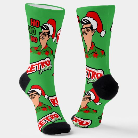Retro Myrtle Beach Typ Weihnachten Socken (Gewinkelt)