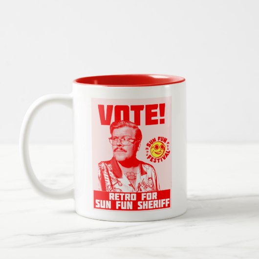 Retro Myrtle Beach Typ Zweifarbige Tasse (Links)