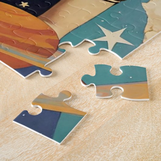 Retro Mystical Celestial Star Goddess Puzzle (Seite)