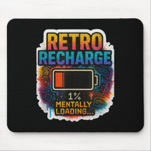 „retro Nachladen – Geistig wird geladen…“ Mousepad
