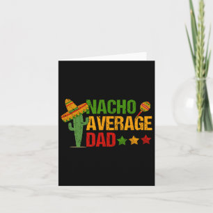 Retro Nacho Durchschnittlicher Vater für Cinco de  Karte