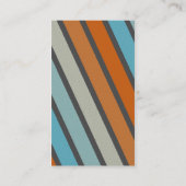 Retro Nadelstreifen - Art 5 Visitenkarte (Rückseite)