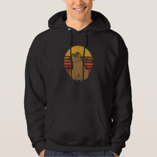 Retro Nagetier Capybara Keine Sorge Sei Capy Vinta Hoodie