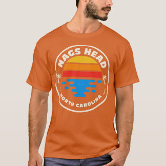 Retro Nags Head North olina Vintag Beach Surf Emb T-Shirt