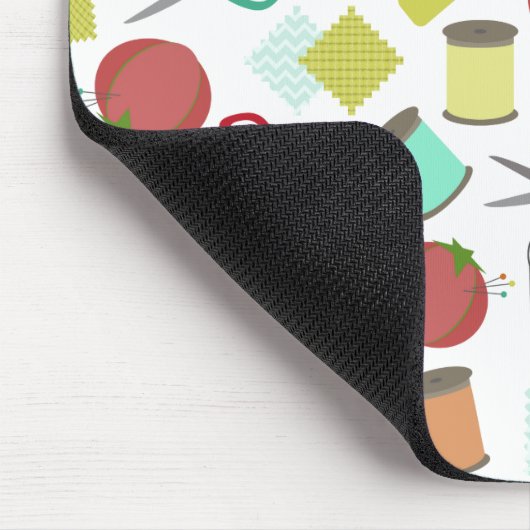 Retro nähendes themenorientiertes Mousepad (Ecke)