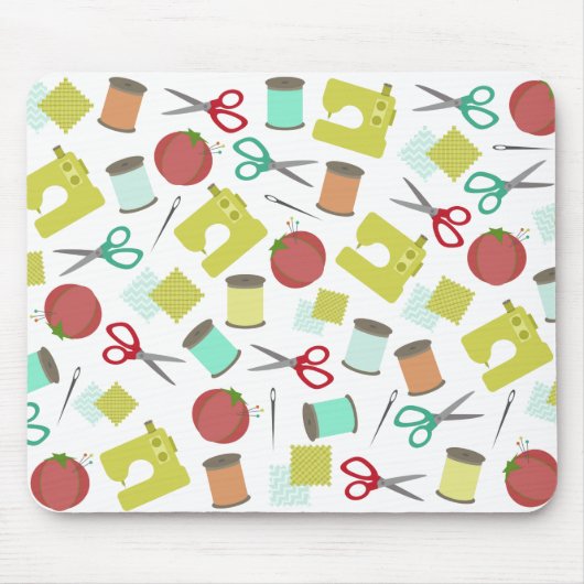 Retro nähendes themenorientiertes Mousepad (Vorne)