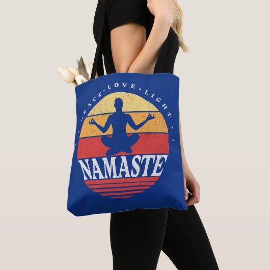 Retro Namaste, Yoga-Pose Tasche (Von Nahem)