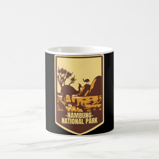 Retro Nambung Australia � endlosen Horizont Kaffeetasse (Mittel)