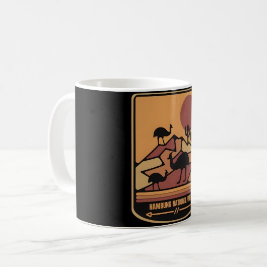 Retro Nambung Australia � endlosen Horizont Kaffeetasse (Vorderseite Links)
