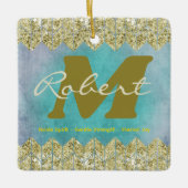 Retro Name bedeutet Ornament, Custom Keepake Keramikornament (Vorderseite)