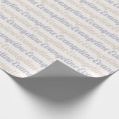 Retro-Name benutzerdefiniert Geschenkpapier (Ecke)