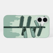 Retro-Name eines Querstadtnamenschilds iPhone 16 Hülle (Rückseite (Horizontal))