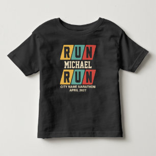 Retro-Name-Marathon-Support für Kinder Kleinkind T-shirt