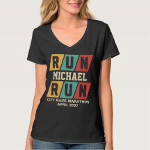 Retro-Name-Marathon-Support-V-Ausschnitt