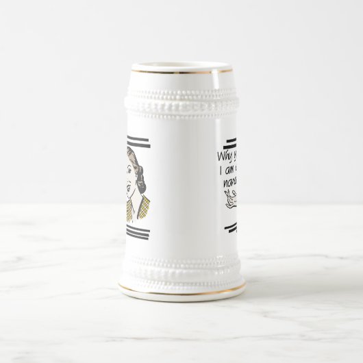 Retro Nana-T - Shirts und -geschenke Bierglas (Mittel)