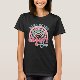 Retro Nana von Groovy One Matching Family 1. Gebur T-Shirt