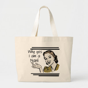 Retro Nani T - Shirts und Geschenke Jumbo Stoffbeutel