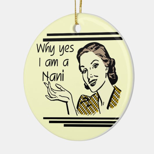 Retro Nani T - Shirts und Geschenke Keramikornament (Links)