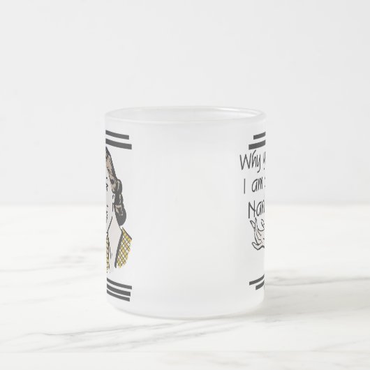 Retro Nani T - Shirts und Geschenke Mattglastasse (Mittel)