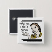 Retro Nanna T - Shirts und Geschenke Button (Vorne & Hinten)