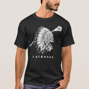 Retro Native Kopfbedeckung Vintage Lacrosse Stock T-Shirt