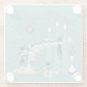 Retro Naughty Kitty Weihnachten ©studioxtine Glasuntersetzer (Rückseite)