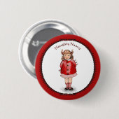 Retro Naughty Nancy Button (Vorne & Hinten)