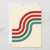 Retro naughty Santa Claus Einladung (Rückseite)