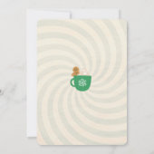 Retro naughty Santa Claus Einladung (Rückseite)