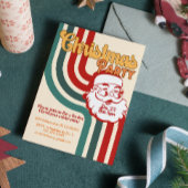 Retro naughty Santa Claus Einladung