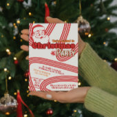 Retro naughty Santa Claus Einladung