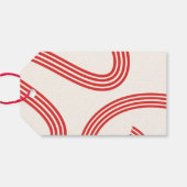 Retro naughty Santa Claus Geschenkanhänger (Rückseite Horizontal)