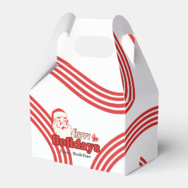 Retro naughty Santa Claus Geschenkschachtel