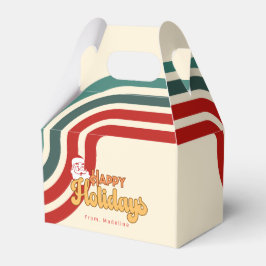 Retro naughty Santa Claus Geschenkschachtel