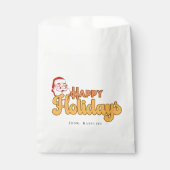 Retro naughty Santa Claus Geschenktütchen (Vorderseite)