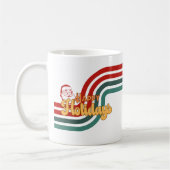 Retro naughty Santa Claus Kaffeetasse (Links)