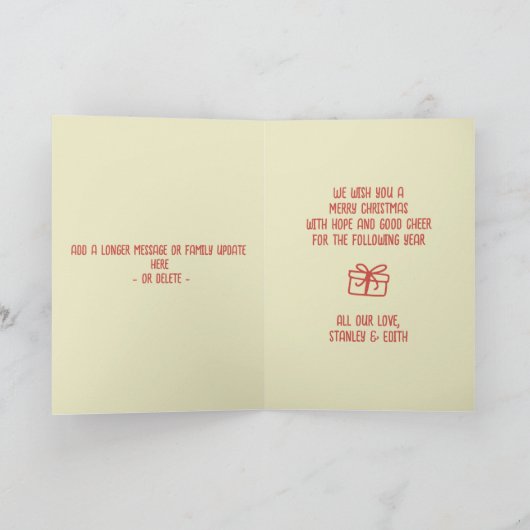 Retro Naughty Santa Funny Rude Weihnachten Karte (Innenseite)