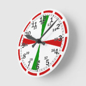 Retro Nautical Radio Room Clock mit SOS-Markierung Runde Wanduhr (Winkel)