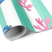Retro-nautisches Aquarellmuster (9) Geschenkpapier (Rolleneckpunkt)