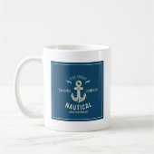 Retro nautischlogo kaffeetasse (Links)