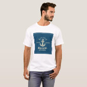 Retro nautischlogo T-Shirt (Vorne ganz)