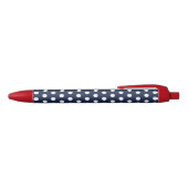Retro Navy Blue Polka Dot Office schreibt Pen Gesc Kugelschreiber (Oberseite)