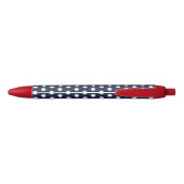 Retro Navy Blue Polka Dot Office schreibt Pen Gesc Kugelschreiber (Rückseite)