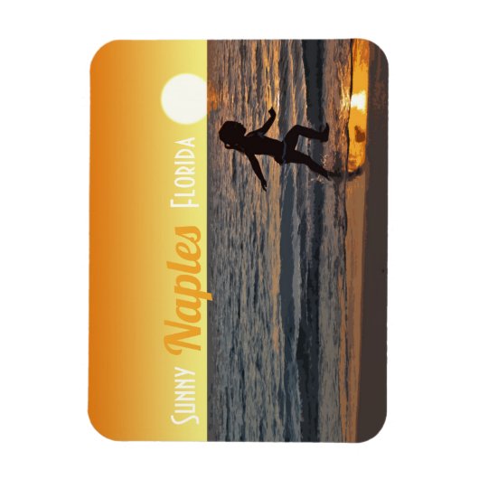 Retro Neapel Florida Magnet (Vertikal)
