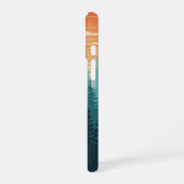 Retro Nebelkiefern iPhone 16 Hülle (Linke Seite)