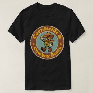 Retro Nebraska Abzeichen_ Mais kippende Hülse Hut  T-Shirt