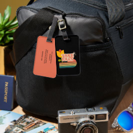 Retro NEHMEN SIE ES LEICHT Gepäckanhänger