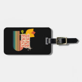 Retro NEHMEN SIE ES LEICHT Gepäckanhänger (Vorderseite horizontal)