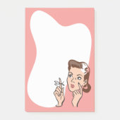 Retro nehmen Sie Kenntnis Post-it Klebezettel (Vorderseite)